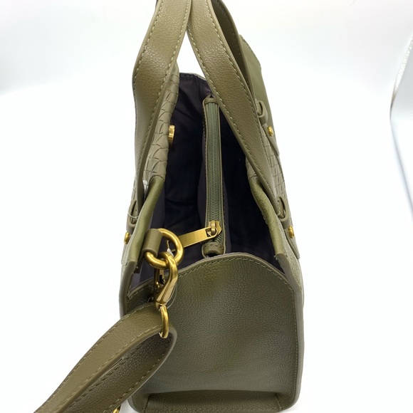 NWT Fossil Kingston Satchel Green Moss - Picture 5 of 7